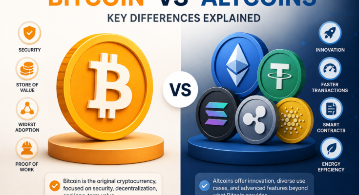 Difference Between Bitcoin and Altcoins