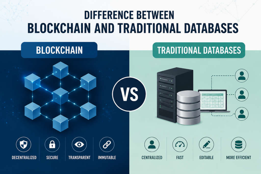 Difference Between Blockchain and Traditional Databases